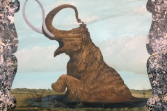 "Adams Mammoth" 24x24 inches oil & acrylic on wood