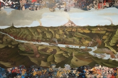 "Cascadia" 48x24 oil and acrylic on wood 2016