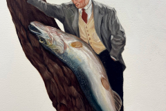 Fish Lover12x16 oil on paper