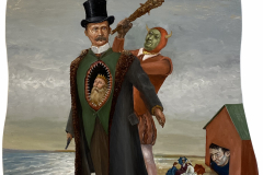 Gentle Men 27x18 inches oil on wood