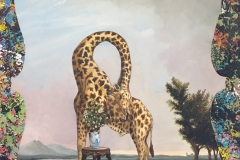 "Hunting Party" 20x16 inches oil&acrylic on wood