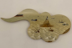 Safe Passage oil on wood 20x11 inches