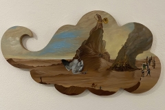 “Silence” 20x11 inches oil on wood
