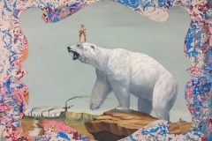 "The Expansionist" 16x20 inches oil & acrylic on wood