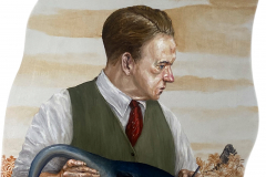 Animals of Yesterday 27x21 inches oil on wood
